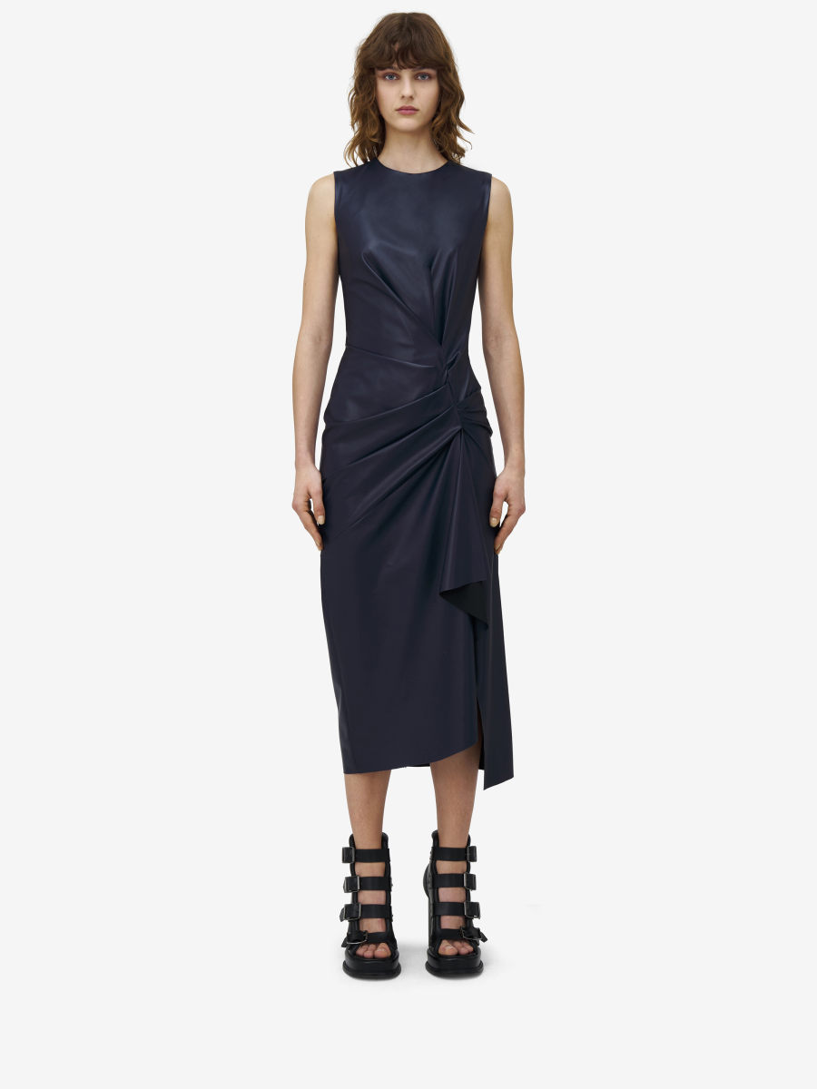 ALEXANDER MCQUEEN - Twisted Drape Pencil Dress - Item 833565Q5APG4100